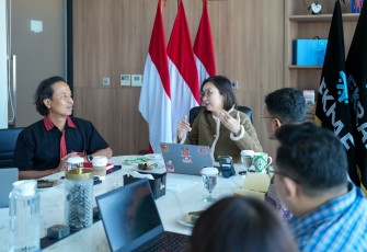 Wakil Menteri Ekonomi Kreatif, Irene Umar, menerima audiensi Freemantle Indonesia membahas potensi penyelenggaraan ajang pencarian bakat Asia’s Got Talent di Indonesia, Jakarta, Kamis (18/6/2026)