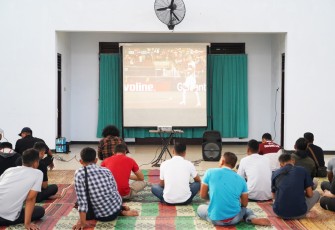 Korem 074/Warastratama Gelar Nobar Piala Dunia 2026, Laga Ekuador vs Curacao Berakhir Imbang