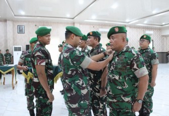 Dandim 0201/Medan Pimpin Upacara Serah Terima Jabatan dan Korps Raport Pindah Satuan Perwira