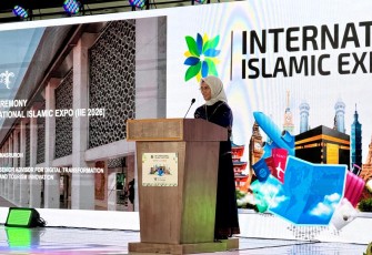 Staf Ahli Menteri Bidang Transformasi Digital dan Inovasi Pariwisata Kementerian Pariwisata, Masruroh, saat menghadiri _Welcome Dinner of The International Islamic Expo 2026_, Jumat (26/6) malam di Jakarta