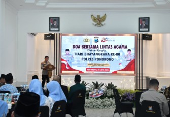 Dandim Ponorogo Hadiri Rangkaian Peringatan Hari Bhayangkara ke-80