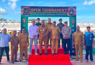 Yonarmed 12 Kostrad Satukan Semangat Sportivitas Lewat Open Tournament Dansatgas Pamtas Cup 2026