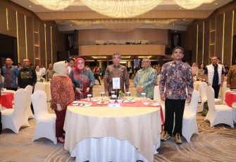 Menteri Ketenagakerjaan Yassierli pada acara Peningkatan Produktivitas dan Pelindungan Pekerja dalam Mendukung Transformasi Ketenagakerjaan Nasional di Medan, Sumatera Utara, Selasa (7/7/2026)