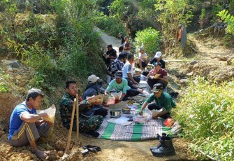 Doa Bersama Jembatan Gantung Perintis Garuda Sungai Dhedem di Wilayah Pacitan Mulai Dikerjakan