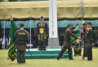 Panglima Kodam XIII/Merdeka Mayor Jenderal TNI Mirza Agus, S.I.P., menghadiri sekaligus memberikan sambutan pada acara Pengukuhan Pengurus Daerah Pencak Silat Militer (PSM) 