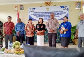 Babinsa Koramil Kuala Kencana Hadiri Sosialisasi PHBS dan Pencegahan HIV/AIDS