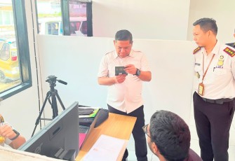 Kepala Kantor Wilayah Direktorat Jenderal Imigrasi Sumatera Utara, Parlindungan, melakukan kunjungan ke Kantor Imigrasi Kelas III Non TPI Padang Sidimpuan
