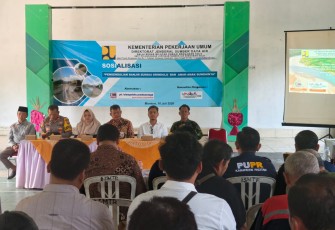 Danramil 0801/01 Pacitan Hadiri Sosialisasi Pengendalian Banjir Sungai Grindulu