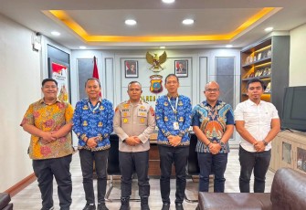 Kapolres Asahan AKBP Revi Nurvelani, S.H., S.I.K., M.H., menerima kunjungan silaturahmi Kepala Kantor Agraria dan Tata Ruang/Badan Pertanahan Nasional (ATR/BPN) Kabupaten Asahan di Mapolres Asahan, Jumat (17/7/2026)