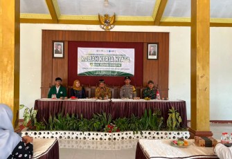 Sinergitas TNI-Polri dan Pemdes Dukung Pembukaan KKN UIN SATU Tulungagung di Trenggalek