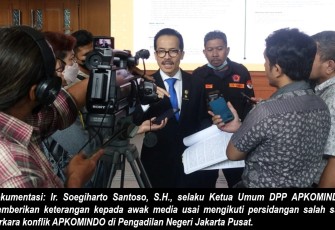 Ketua Umum DPP APKOMINDO yang sah, Ir. Soegiharto Santoso, S.H. (Hoky)