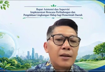 Kepala Subdirektorat Lingkungan Hidup, Abdul Aziz yang mewakili Direktur SUPD I Ditjen Bina Pembangunan Daerah