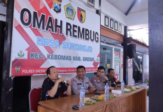 Perkuat Kamtibmas Berbasis Musyawarah, Ditbinmas Polda Jatim Asistensi Omah Rembug di Polres Gresik