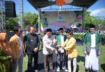 Pembukaan Musywil PW IPM Jawa Tengah, di Alun-alun Karanganyar pada Kamis (23/7/2026)