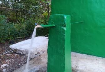 Program TNI Manunggal Air Bersih di Kampung Sesor