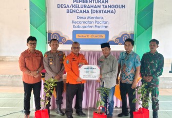 Danramil 0801/01 Pacitan Hadiri Pembentukan Desa Tangguh Bencana