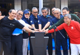 Menteri Ketenagaker jaan (Menaker) Yassierli saat membuka Pekan Olahraga dalam rangka HUT ke-79 Kemnaker di Jakarta, Senin (27/7/2026)