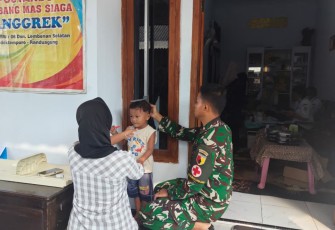 Posyandu Kesehatan Ibu dan Anak di Lokasi TMMD