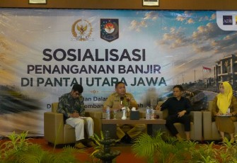 Sosialisasi Penanganan Banjir Melalui Program FMNJP di Brebes