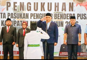 Bupati Bintan Kukuhkan 33 Anggota Paskibraka Kabupaten Bintan Tahun 2026