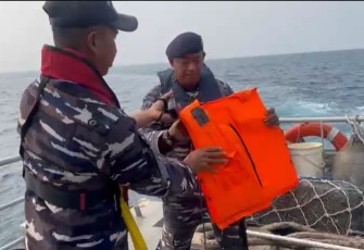 TNI AL Kembali Temukan Pelampung di Selat Sunda 