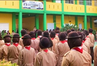 143 Siswa SMAN 5 Tanjungpinang Ikuti Perkemahan Penerimaan Tamu Ambalan