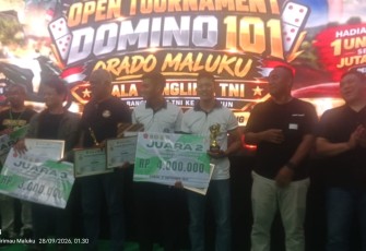 Prajurit Kodaeral IX Raih Juara II Open Turnamen Domino 101 ORADO Maluku 2026