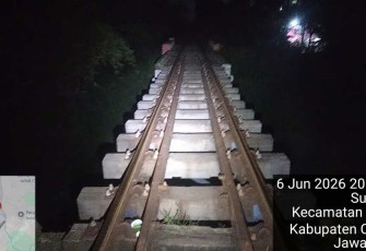 KAI Daop 2 Bandung Pastikan Jalur Aman Pasca Gempa di Cianjur