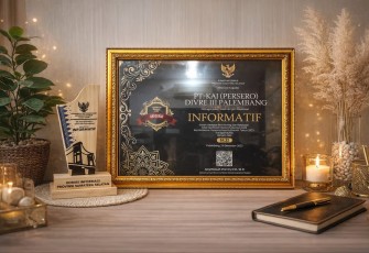 KAI Divre III Palembang Meraih Predikat Badan Publik Informatif