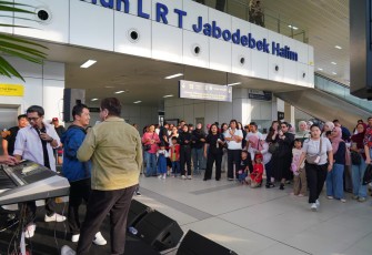 LRT Jabodebek "Music On Track", Hadirkan Pengalaman Perjalanan yang Lebih Seru di Stasiun Halim