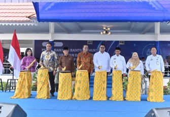 Peresmian Posbankum Desa/Kelurahan dan Pembukaan Pelatihan Paralegal Desa/Kelurahan di Kantor Gubernur Provinsi Sulawesi Tengah, Rabu (4/2/2026).