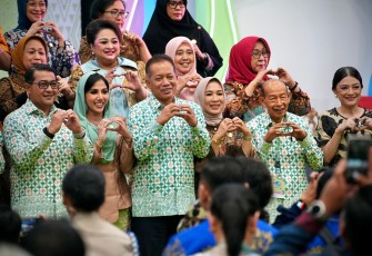 Menkop Ferry saat menghadiri pembukaan Inacraft 2026 di Jakarta International Convention Center (JICC), Rabu (4/2).