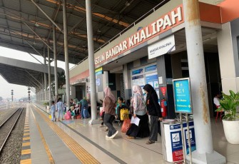Semakin Diminati, Stasiun Bandar Khalipah Hubungkan Kereta Api Bandara hingga Bus Listrik
