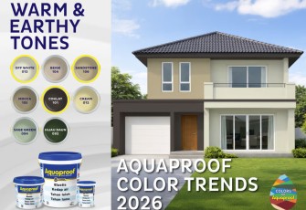 Tren Warna Cat Rumah 2026, Aquaproof Warm & Earthy Tones