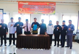 Pemkot Tanjungpinang Teken Kesepakatan Pinjaman Daerah Bersama BRK Syariah