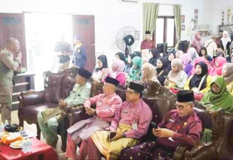 Kepala Bidang Ketertiban Umum dan Ketenteraman Masyarakat Satpol PP Tanjungpinang, Irwan Yacub, pada peringatan Hari Posyandu Nasional 2026 di Kelurahan Bukit Cermin, Rabu (29/4)