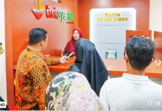 Sekda Bintan Ronny Kartika Resmikan Kantor Penyelenggara Rahn Emas BRK Syariah Cabang Bintan
