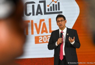 Menteri Keuangan (Menkeu) Purbaya Yudhi Sadewa dalam Jogja Financial Fertival pada Jumat (22/05)