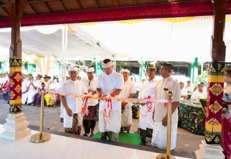 Pangdam IX/Udayana Pimpin Melaspas Wantilan Pura Agung Udayana