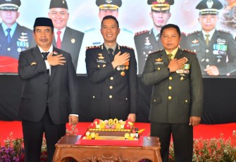 Dandim 0803/Madiun Hadiri Upacara Hari Bhayangkara ke-80