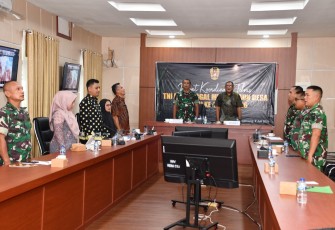 Komandan Kodim 0315/Tanjungpinang, Kolonel Inf Abdul Hamid, S.I.P., menghadiri kegiatan Rapat Koordinasi Teknis (Rakornis) Tentara Manunggal Membangun Desa (TMMD) Ke-129 Tahun Anggaran 2026, Kamis (2/7/2026)