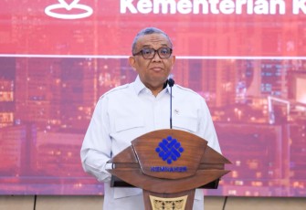 Wamenaker saat membuka acara ASEAN Leader: Dream, Lead, Inspire di Gedung Vokasi Kementer ian Ketenagakerjaan, Jakarta, Selasa (7/7/2026).