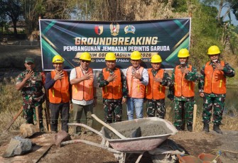 Pembangunan Jembatan Perintis Garuda di Perbatasan Madiun–Ponorogo Resmi Dimulai