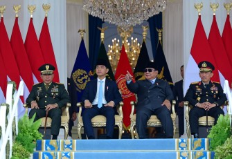 Panglima TNI saat Hadiri Upacara Prasetya Perwira (Praspa) TNI dan Polri Tahun 2026 di Istana Negara