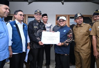 Mendikdasmen, Abdul Mu'ti, di Kabupaten Pidie Jaya, Senin (9/2).