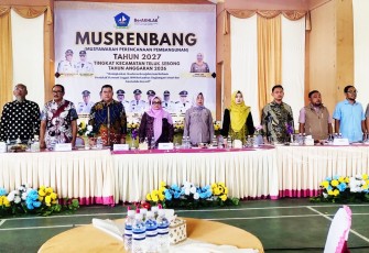 forum Musyawarah Perencanaan Pembangunan (Musrenbang) yang di adakan di gedung Komunity Kelurahan kota Baru kecamatan Telok Sebong kabupaten Bintan