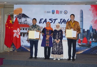Kegiatan Misi Dagang dan Investasi Pemerintah Provinsi Jawa Timur yang digelar di Regal Hotel Hong Kong pada Kamis (23/7). 