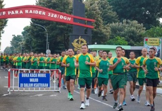 Divif 1 Kostrad Gelar Lari 5K Bersama Prajurit 