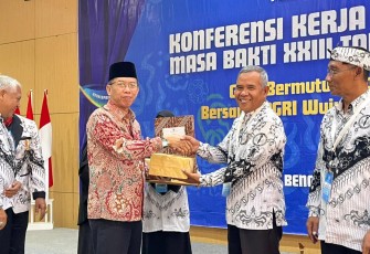 rsatuan Guru Republik Indonesia (PGRI) Provinsi Bengkulu menggelar Konferensi Kerja Provinsi (Konkerprov) ke-1 Masa Bakti XXIII Tahun 2024–2029 di Hotel Grage Bengkulu