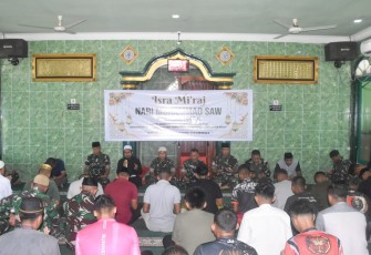 Kodim 1710/Mimika Gelar Peringatan Isra Mi’raj Nabi Muhammad SAW